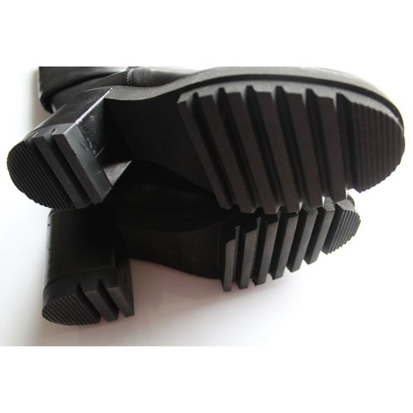 Cesare Paciotti Tall Slouchy Leather Black Boots Size EU 36/ US 6 - Picture 9 of 11